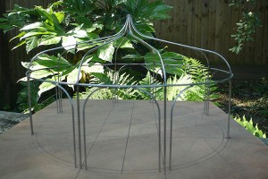 model gazebo built by carol bridges garden designer